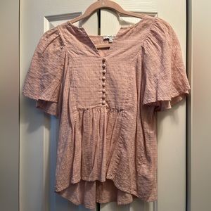 Madewell Flutter Sleeve Top